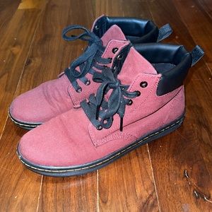 Dr Martens Maelly Canvas  Women’s Ankle Boots Padded Collar Size 8